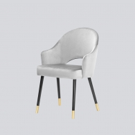 Krzesło goda na drewnianych nogach - Krzesła Tapicerowane