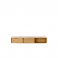 Dębowa wisząca szafka z szufladami i półką - Möbel SKY
