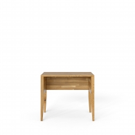 Dębowe biurko dębowe na drewnianych nogach wąskie - Möbel Cloe