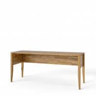 Duże biurko dębowe na drewnianych nogach - Möbel Cloe