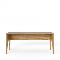 Duże biurko dębowe na drewnianych nogach - Möbel Cloe