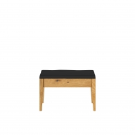 Breite Eichen-Sitzbank auf Holzbeinen - Möbel Cloe